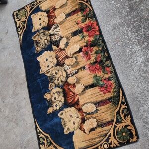 Vintage Kitten Tapestry Rug